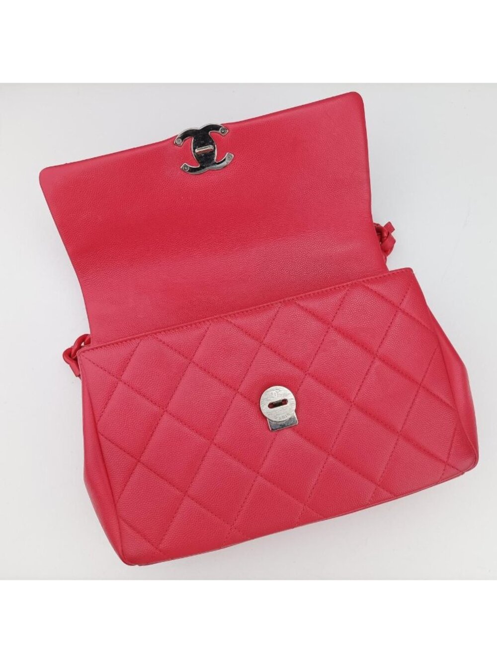 ★SOLD★ Chanel My Everything Flap Red Caviar Leather - Picture 13 of 15